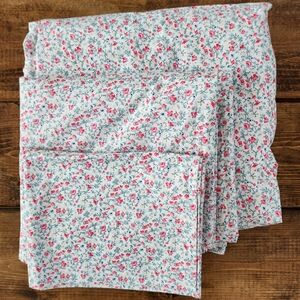 Laura Ashley Cotton Floral Bed Sheet Set – Full Size